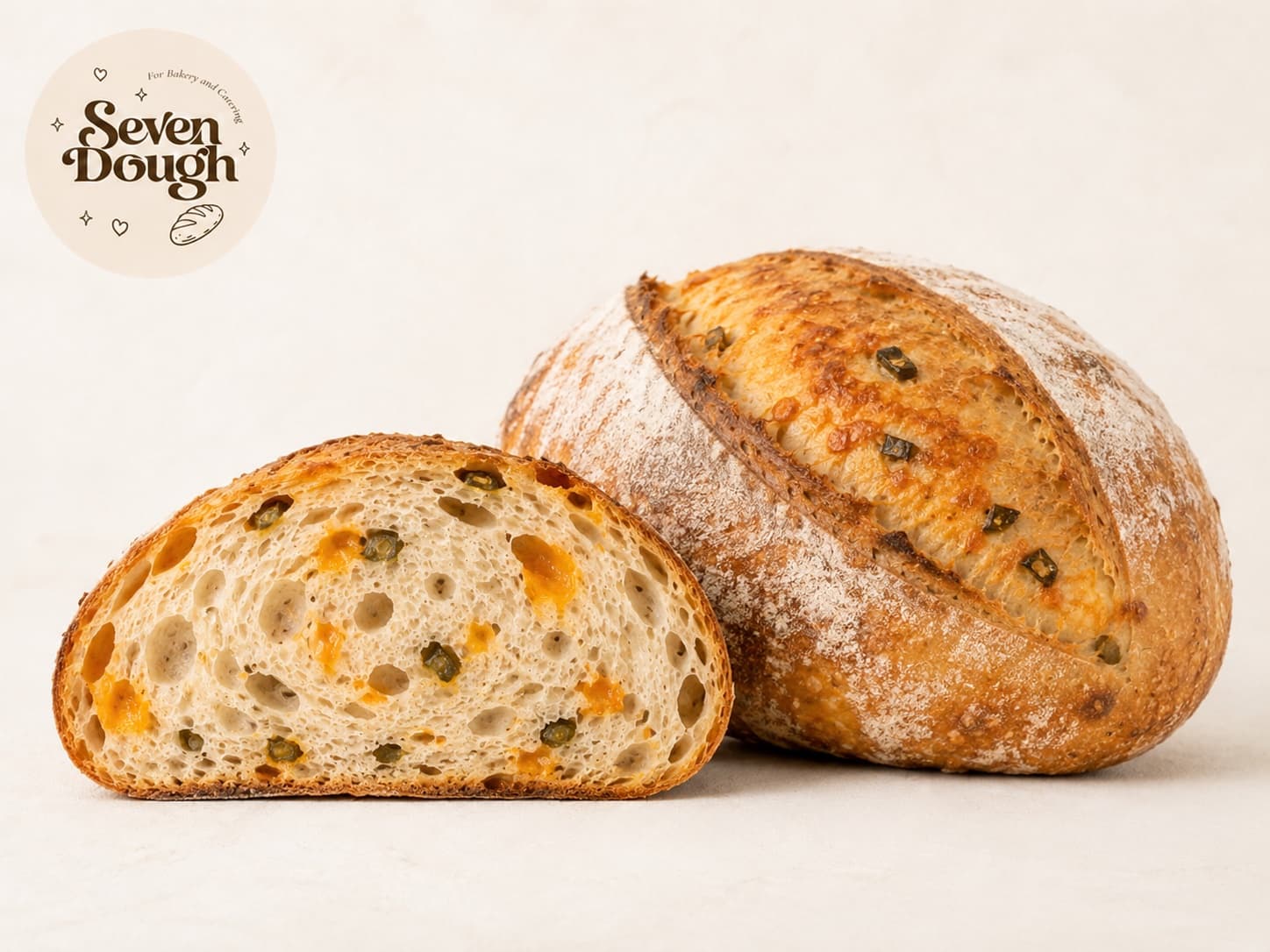 Cheese & Jalapeño Sourdough - White Flour