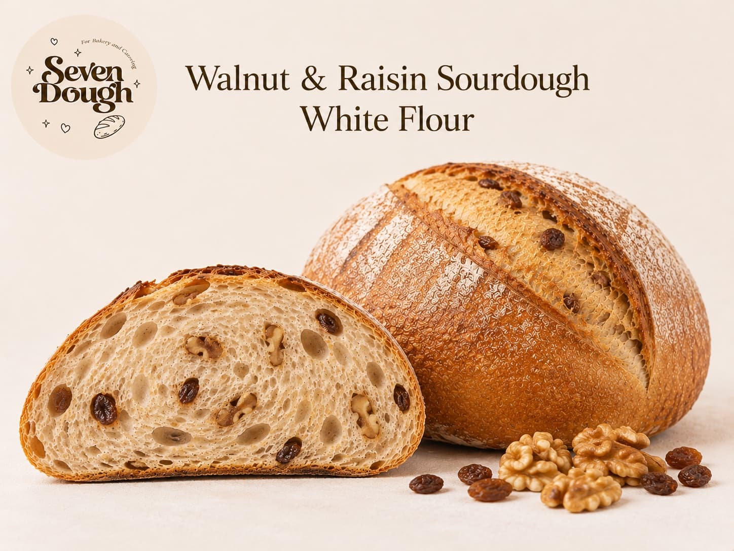Walnut & Raisin Sourdough – White Flour