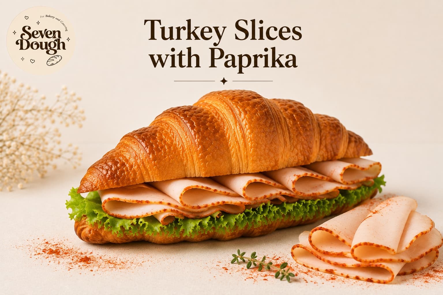 Turkey Slices Croissant, Single