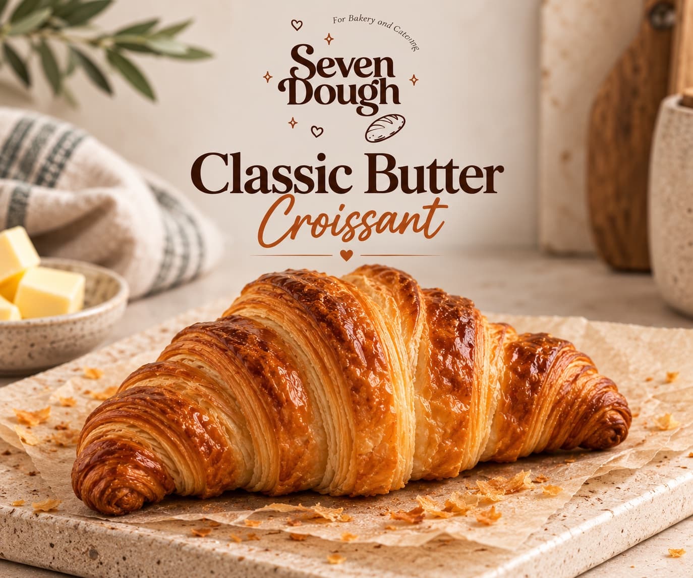 Classic Butter Croissants, Single