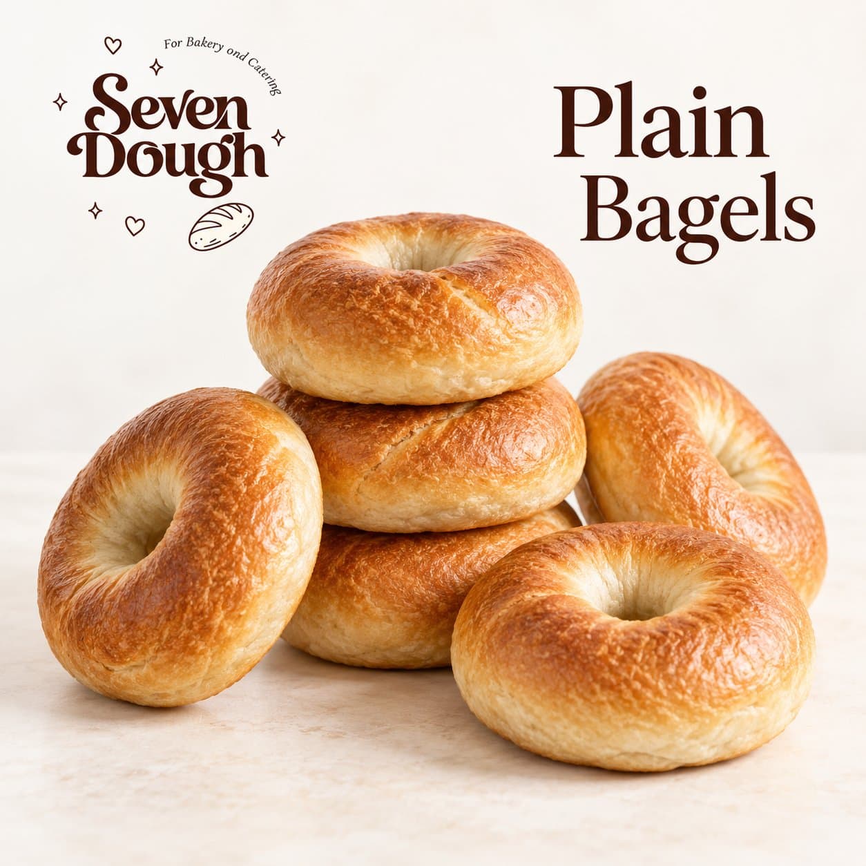 Plain Bagels — Batch of 6