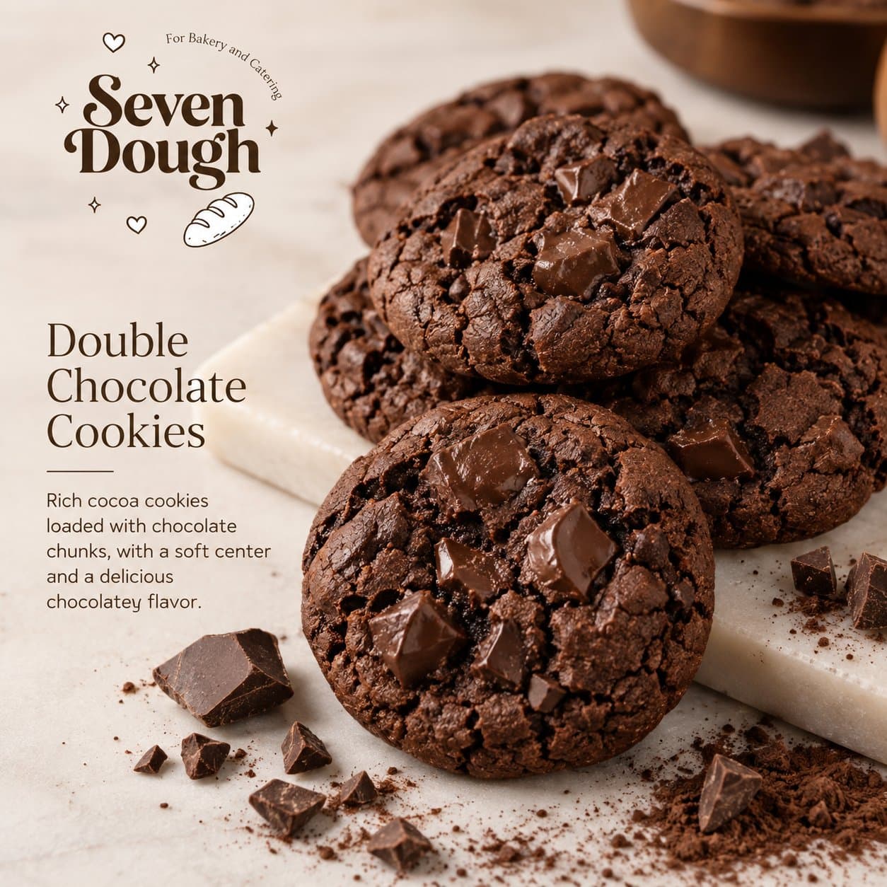 Double Chocolate Cookies - Large