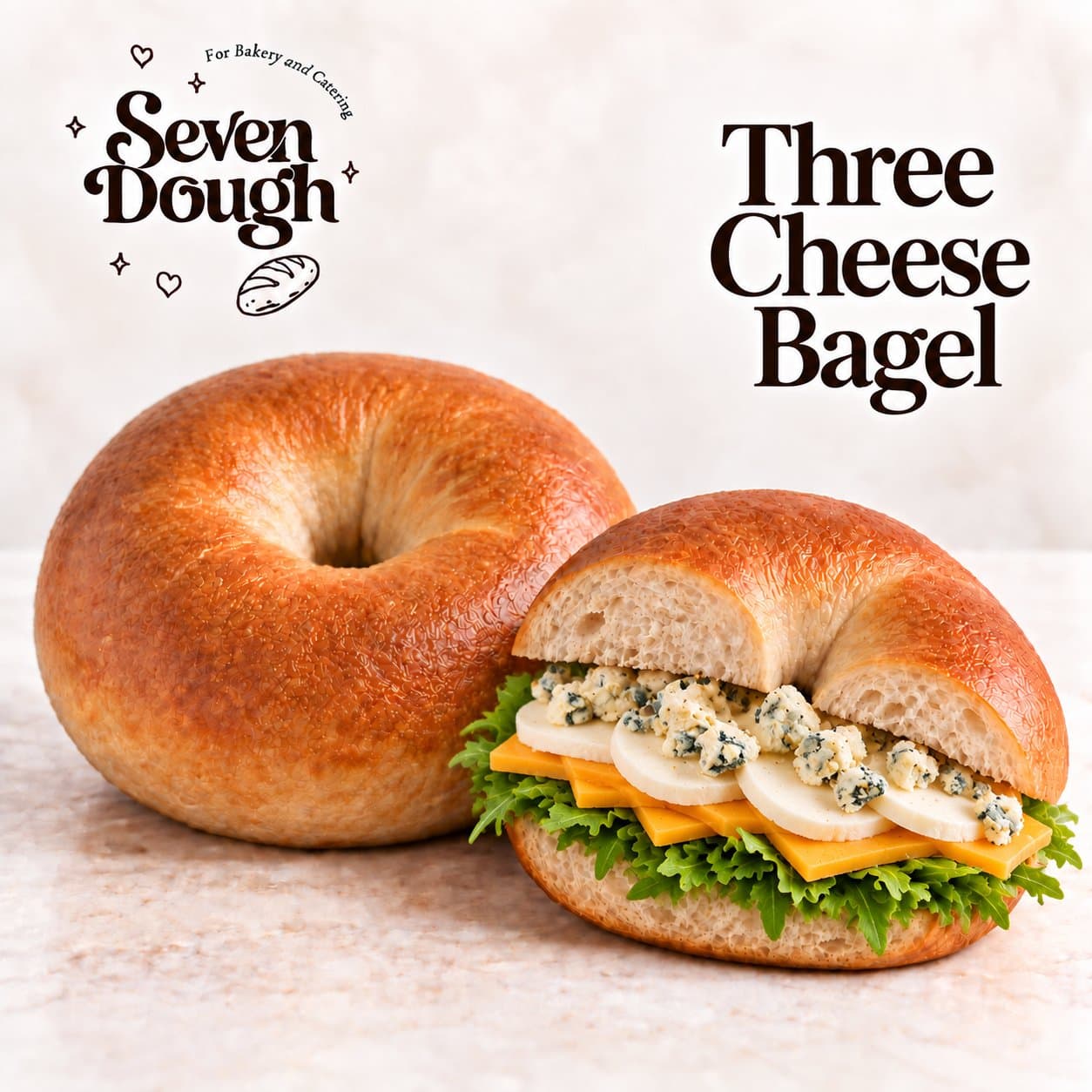 Three Cheese Bagel